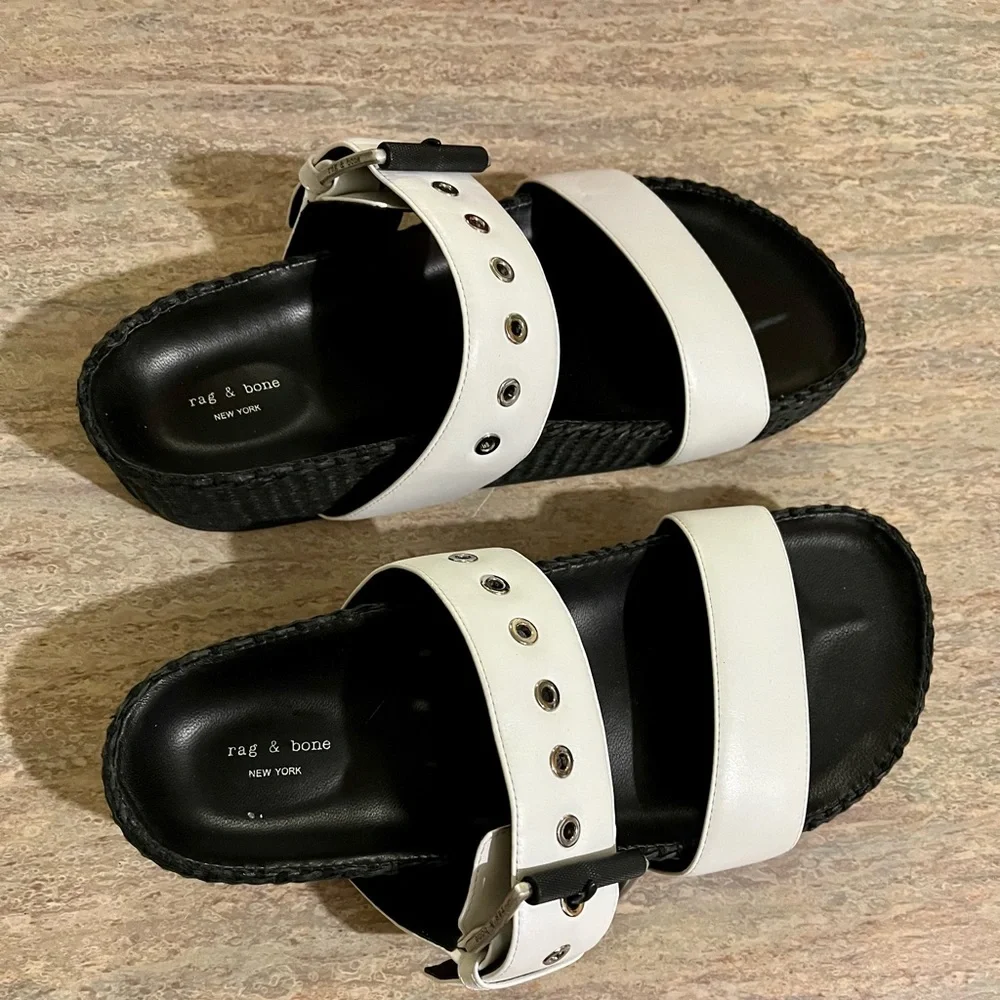Rag & Bone New York slip on platform sandals - Picture 3 of 16